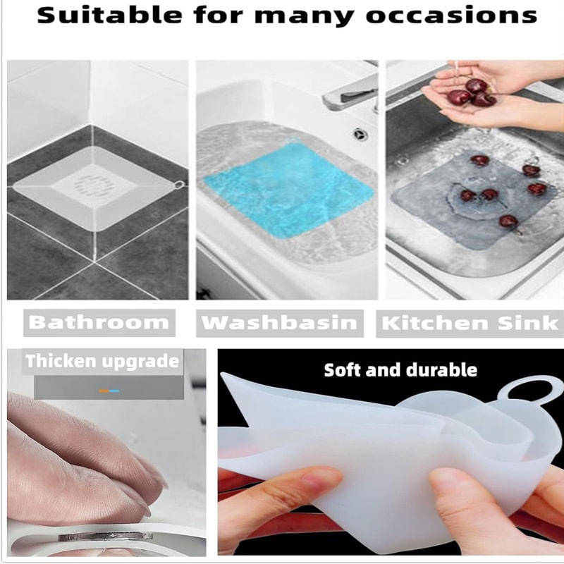 Silicone Floor Drain Cover Anti Odor Seal Insect Proof Sink Stopper