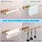 Under Cabinet Paper Towel Holder Stainless Steel Self Adhesive Kitchen Rack No Drill Wall Mount 4