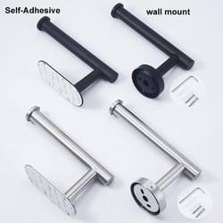 self adhesive stainless steel toilet paper holder wall mounted organizer