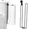 Self Adhesive Toilet Paper Holder with Towel Bar No Drill Wall Mount Bathroom Storage Rack