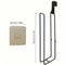 Self Adhesive Toilet Paper Holder with Towel Bar No Drill Wall Mount Bathroom Storage Rack