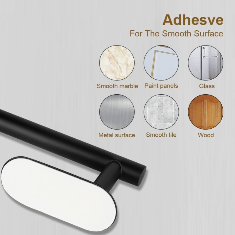 Self Adhesive Wall Mounted Paper Towel Holder Stainless Steel No Drill Bathroom Kitchen Rack 3