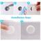 Universal Sink Overflow Ring Set Leakproof Drain Plug Kit For Bathroom Kitchen Bathtub 4