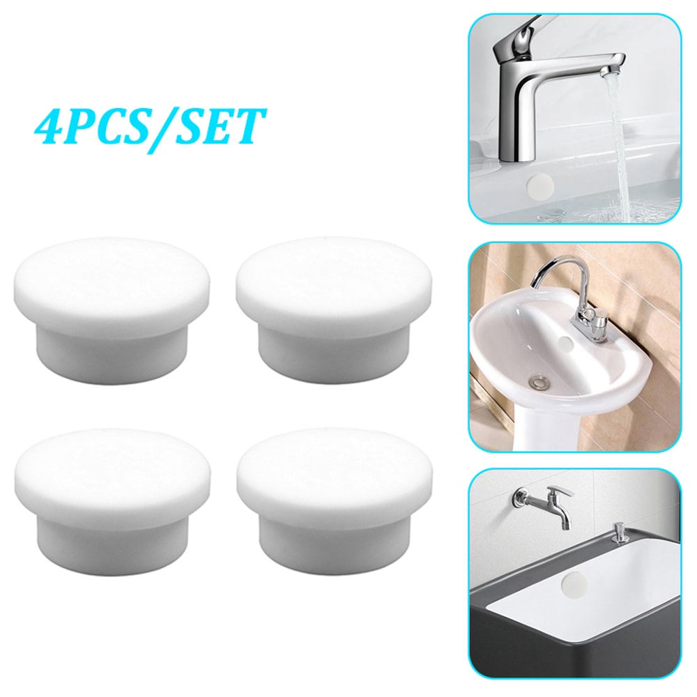Universal Sink Overflow Ring Set Leakproof Drain Plug Kit For Bathroom Kitchen Bathtub 7
