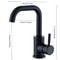 Stainless Steel Bathroom Faucet Swivel Single Lever Sink Mixer Tap 5
