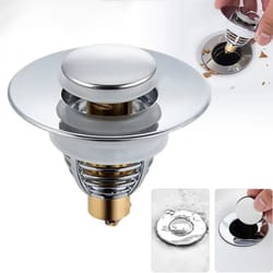 universal pop up sink drain stopper leak proof bathroom plug
