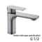 Modern Brushed Stainless Steel Bathroom Sink Faucet Single Handle Hot Cold Mixer 3