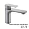 Modern Brushed Stainless Steel Bathroom Sink Faucet Single Handle Hot Cold Mixer 6