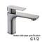 Modern Brushed Stainless Steel Bathroom Sink Faucet Single Handle Hot Cold Mixer 6