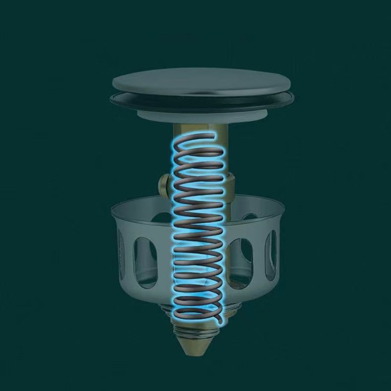 Universal Pop Up Sink Drain Stopper with hair catcher and sink drain filter