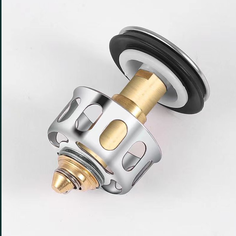 Universal Pop Up Sink Drain Stopper with hair catcher and sink drain filter