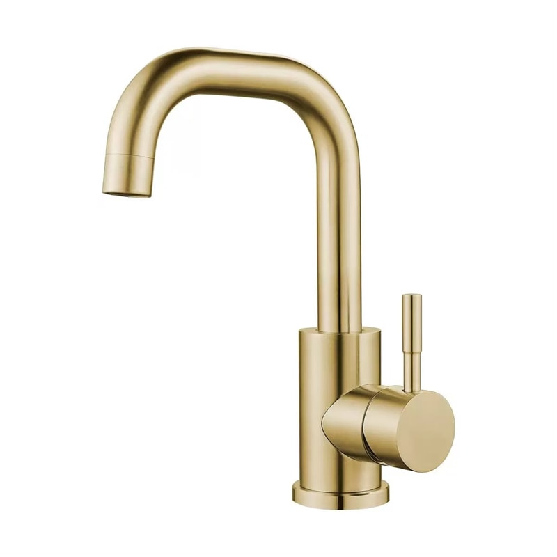 Flexible Kitchen Faucet Swivel Stainless Steel Gold Mixer Tap