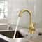 Flexible Kitchen Faucet Swivel Stainless Steel Gold Mixer Tap