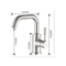 Flexible Kitchen Faucet Swivel Stainless Steel Gold Mixer Tap