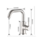 Flexible Kitchen Faucet Swivel Stainless Steel Gold Mixer Tap