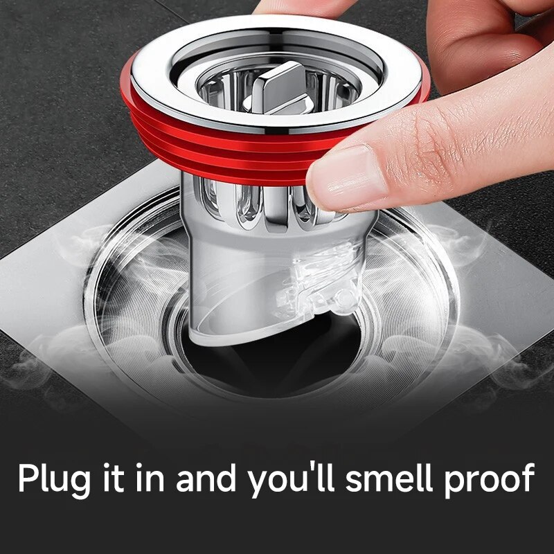 Odor Proof Floor Drain Valve Backflow Preventer Plug for Bathroom Kitchen Sewer Protection