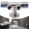 Stainless Steel Double Handle Cold Water Faucet for Bathroom & Washing Machine