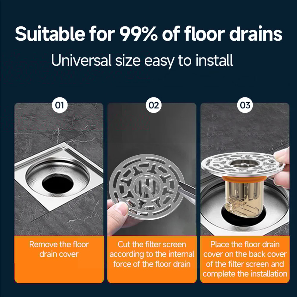 Magnetic Self Closing Floor Drain Core Anti Odor Bathroom Sewer Trap 3