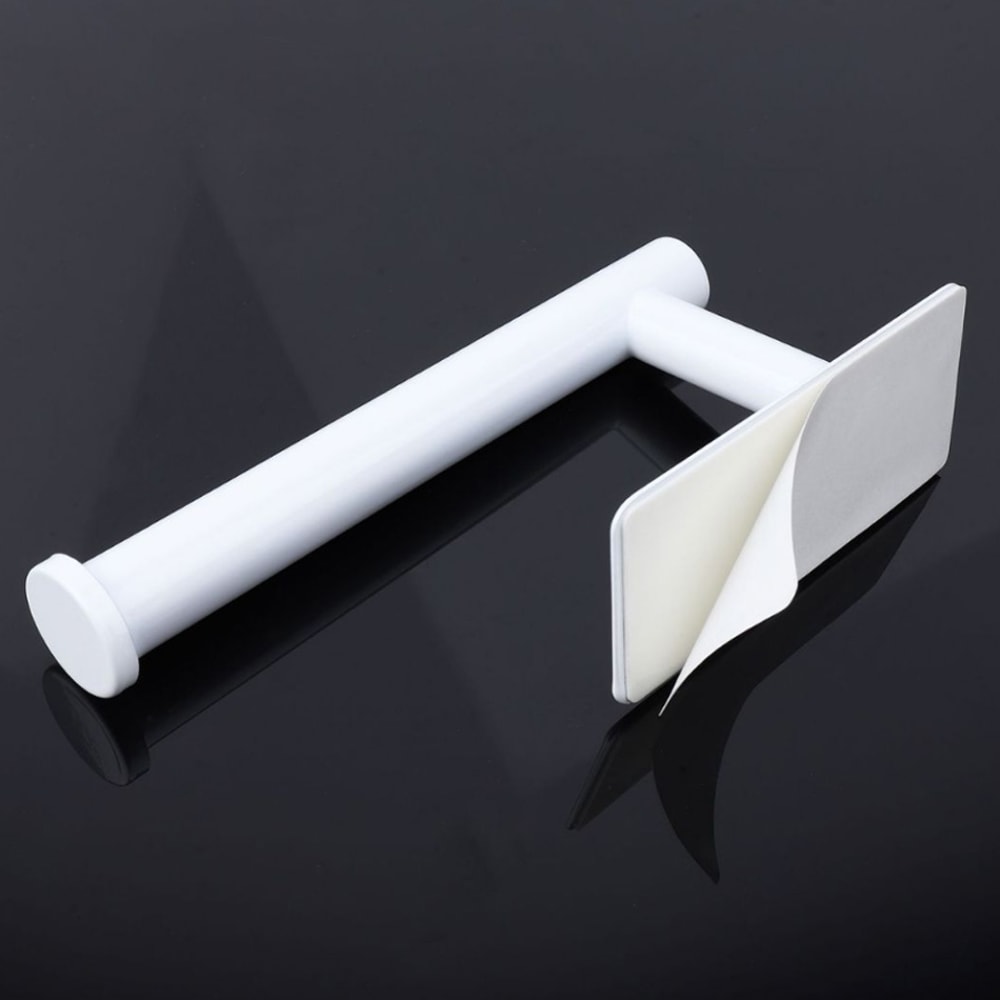 Stainless Steel Adhesive Paper Towel Holder Wall Mount Shelf for Kitchen Bathroom