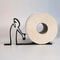 Minimalist Funny Toilet Paper Holder Printed Tissue Stand Bathroom Decor
