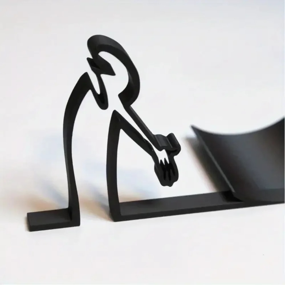 Minimalist Funny Toilet Paper Holder Printed Tissue Stand Bathroom Decor