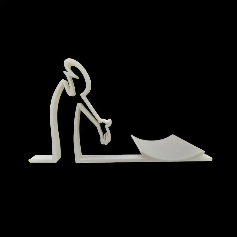 Minimalist Funny Toilet Paper Holder Printed Tissue Stand Bathroom Decor