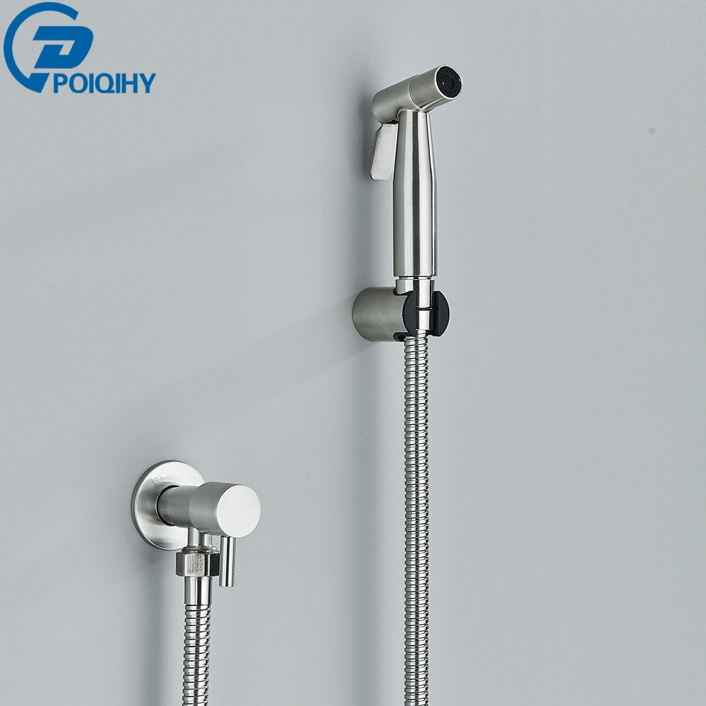 Luxury Gold Handheld Bidet Sprayer Stainless Steel Toilet Hygiene Shower 5