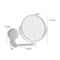 Extendable Wall Mount Makeup Mirror With Suction Arm Double Sided Swivel Vanity Mirror 3