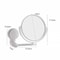 Extendable Wall Mount Makeup Mirror With Suction Arm Double Sided Swivel Vanity Mirror 3