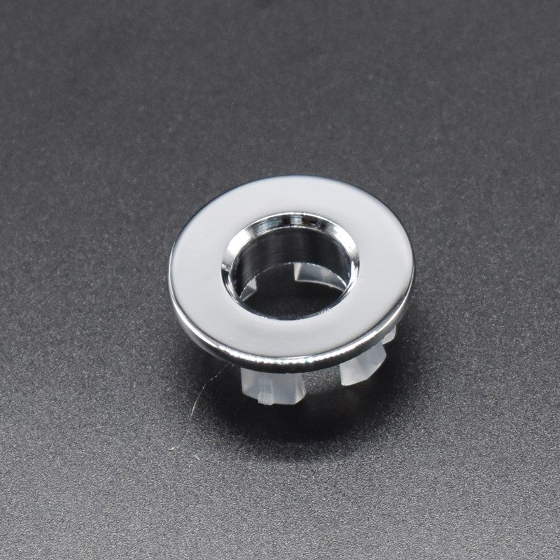 Premium Sink Overflow Cover Insert Ring for Bathroom Basin Durable Copper Finish