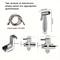 Premium Handheld Bidet Sprayer Set With Stainless Steel Hose For Easy Toilet Cleaning Hygiene 1