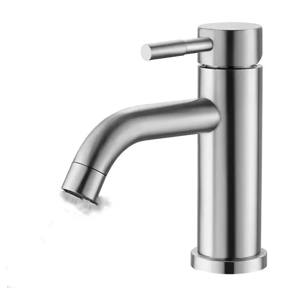 Matte Black Vessel Sink Faucet Short Deck Mounted Hot Cold Mixer Tap