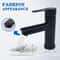 Matte Black Vessel Sink Faucet Short Deck Mounted Hot Cold Mixer Tap