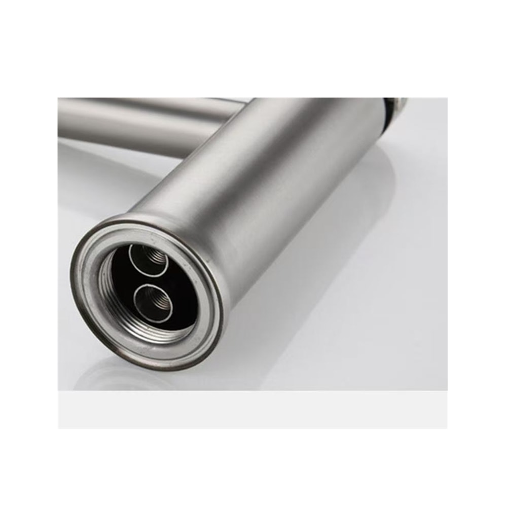 Matte Black Vessel Sink Faucet Short Deck Mounted Hot Cold Mixer Tap