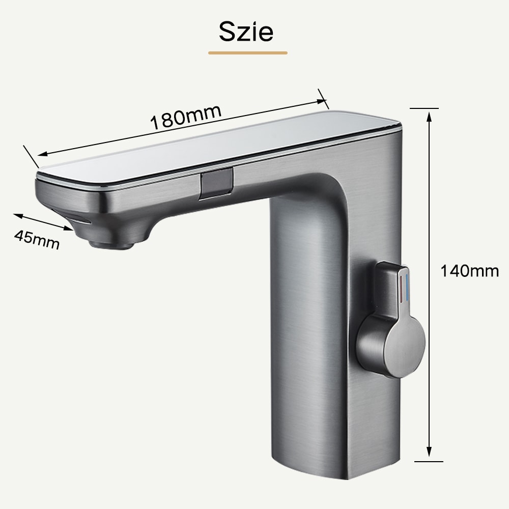 Smart Touchless Sensor Faucet With Digital Display Hot Cold Mixer 5