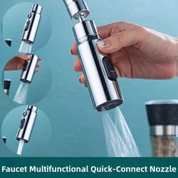 mode kitchen faucet aerator anti splash tap booster sprayer with filter