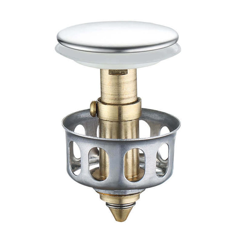 Universal Pop Up Sink Drain Stopper with Hair Catcher Filter for Bathroom Basin