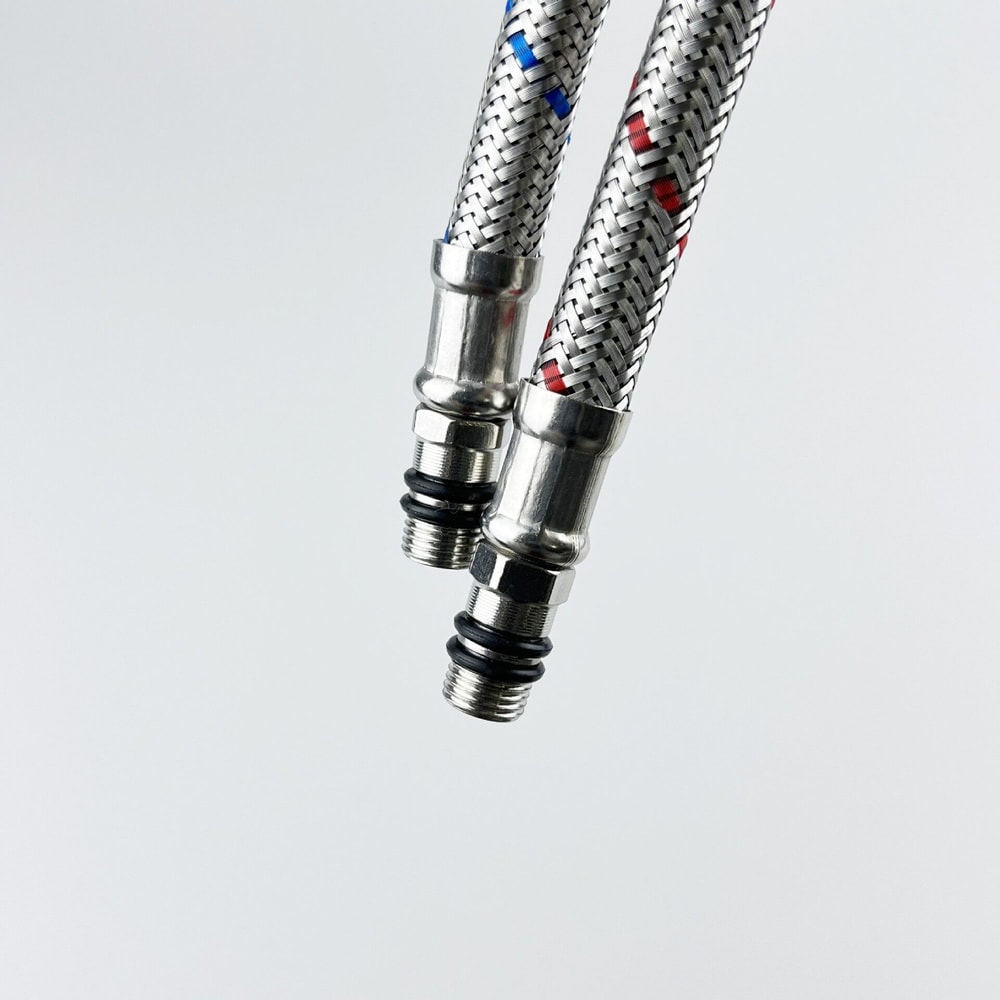 Stainless Steel Flexible Faucet Hose Hot Cold Water Supply Pipes 3