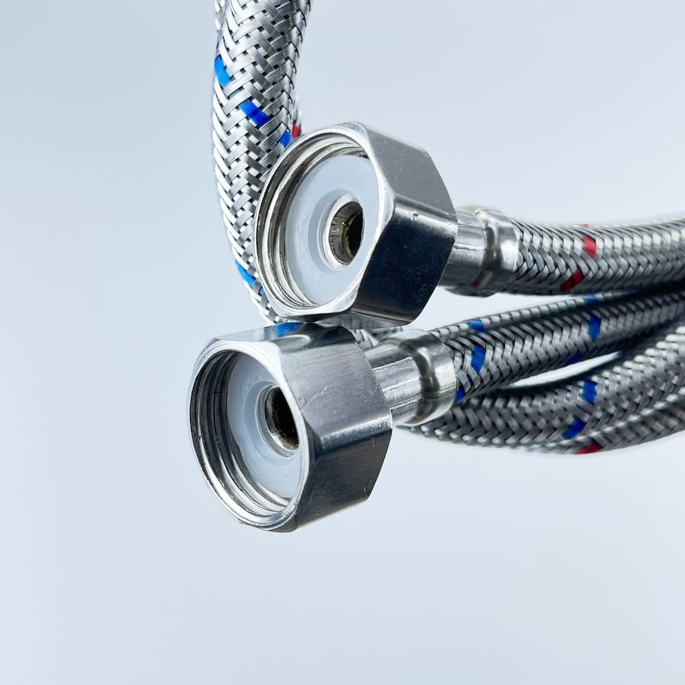 Stainless Steel Flexible Faucet Hose Hot Cold Water Supply Pipes 4