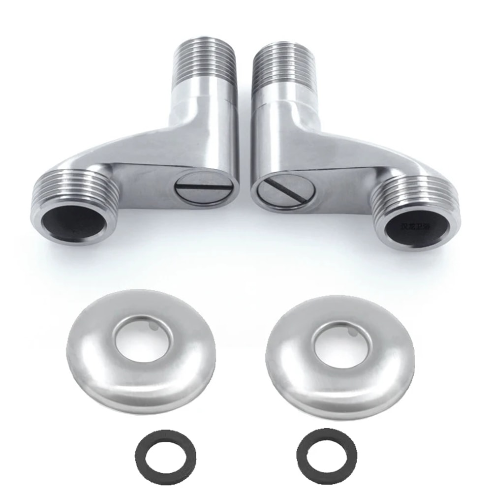 Adjustable Shower Valve Adapter Set Stainless Steel Wall Mounted Faucet Extension