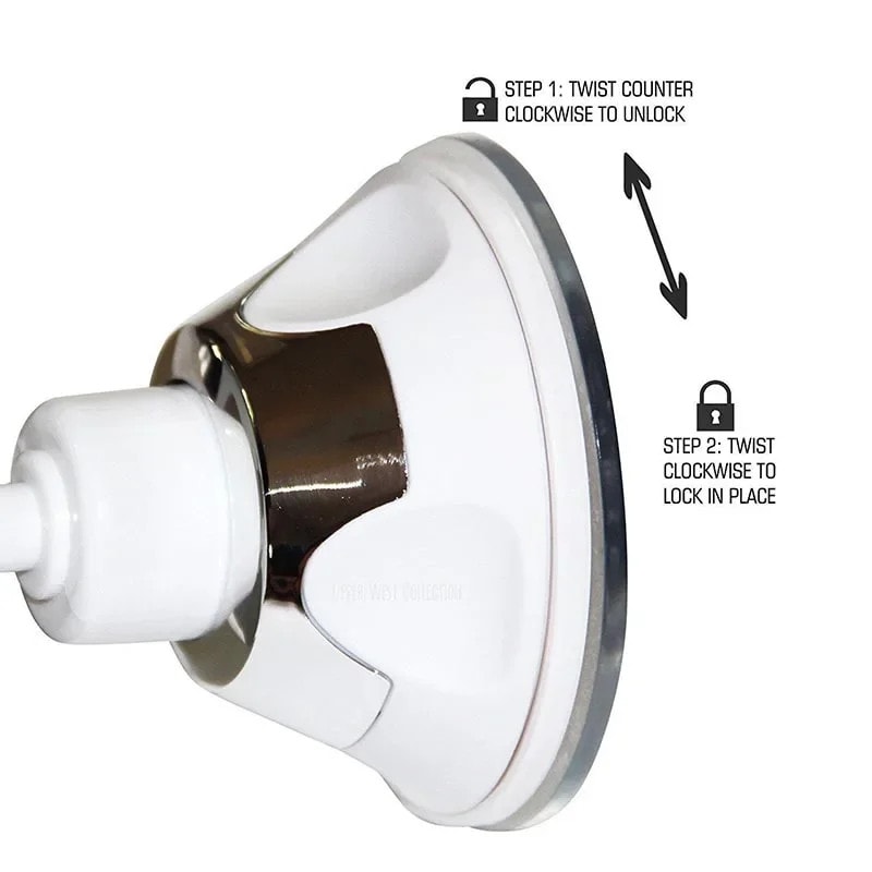 Fogless Shower Mirror With Suction Cup Holder For Makeup Shaving 5