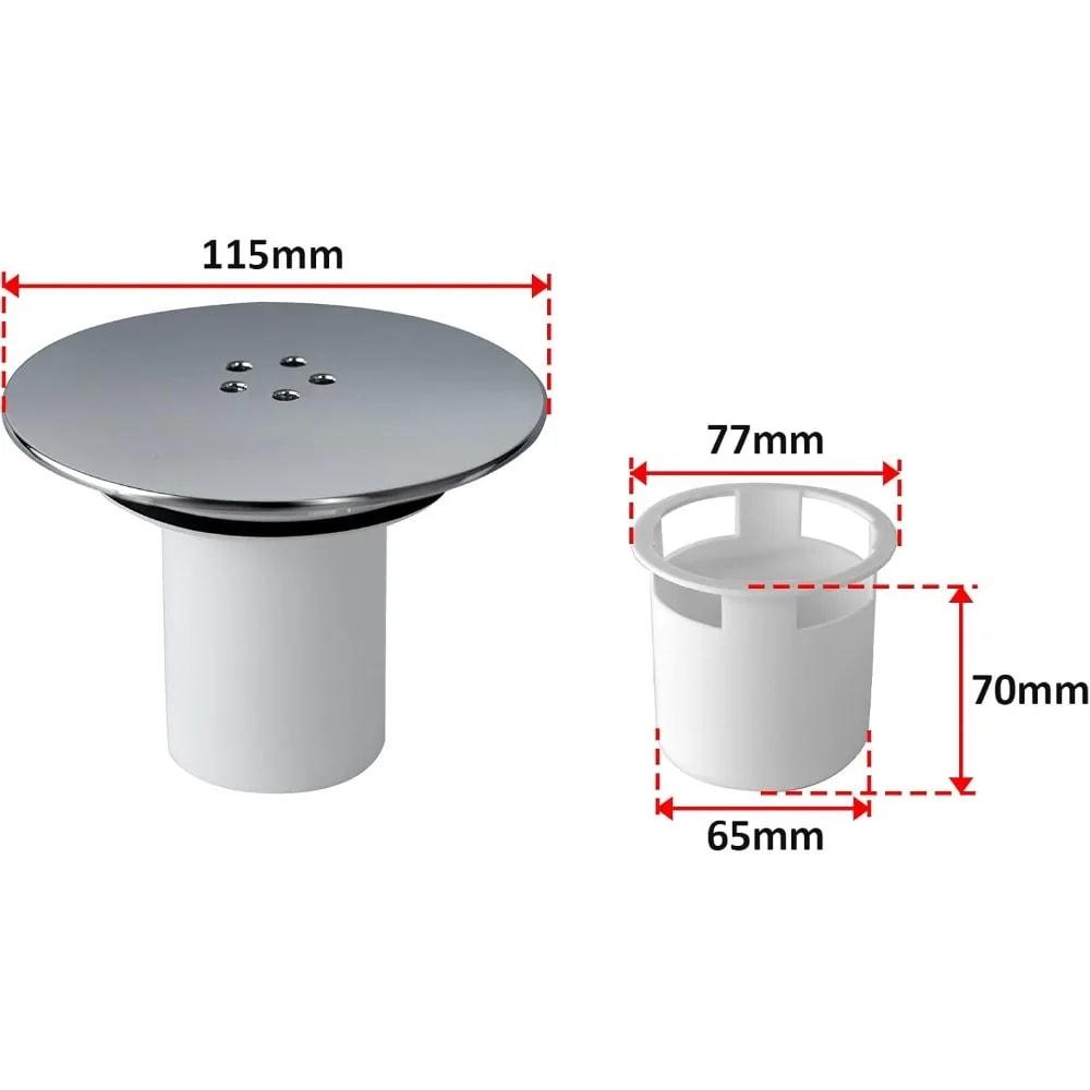 Fast Flow Shower Drain Cover Hair Catcher Detachable Anti-Clog Drain Protector