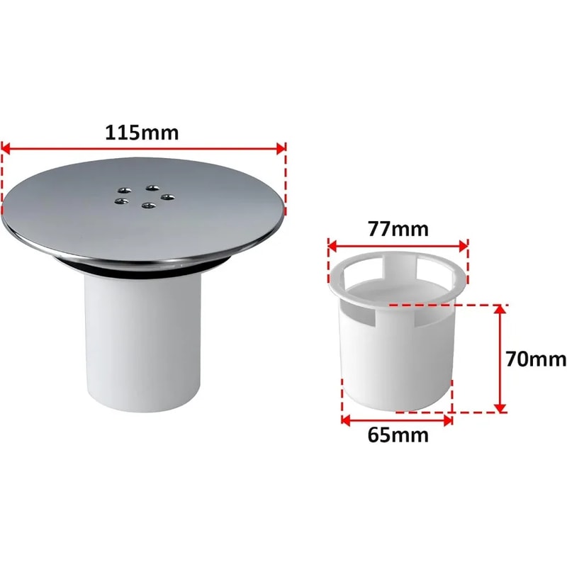 Fast Flow Shower Drain Cover Hair Catcher Detachable Anti-Clog Drain Protector