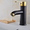 Matte Black Bathroom Sink Faucet Single Handle Hot Cold Mixer Tap 4