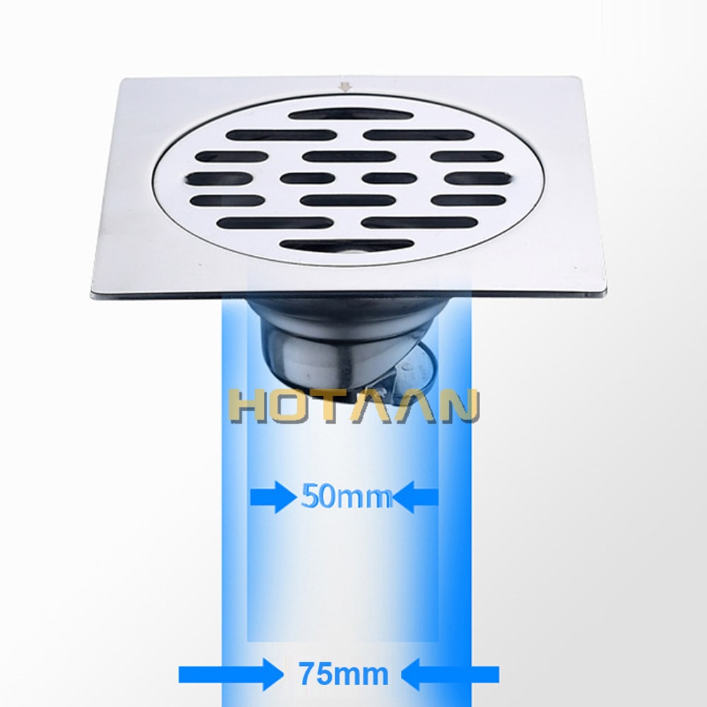 Stainless Steel Floor Drain Anti Odor Bathroom Shower Drain Cover