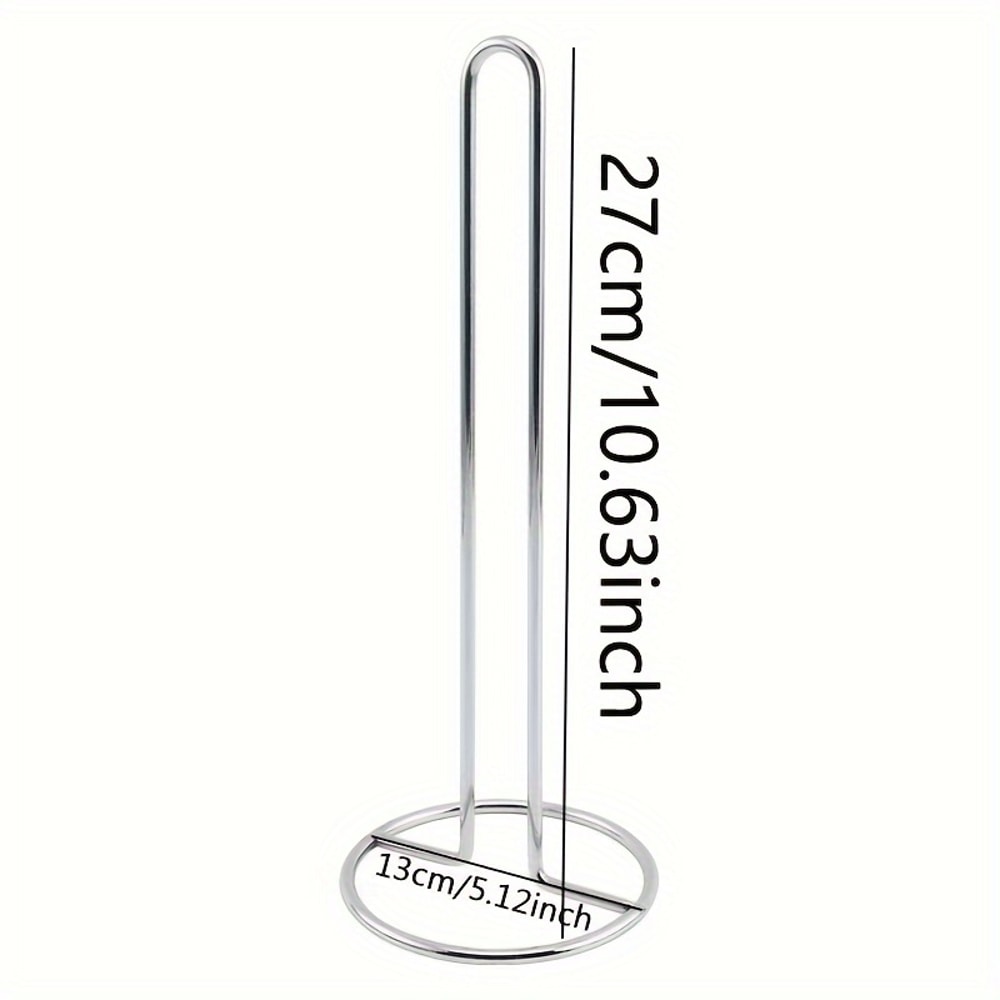 Stainless Steel Paper Towel Holder Wall Mount Rustproof Kitchen Roll Dispenser Rack