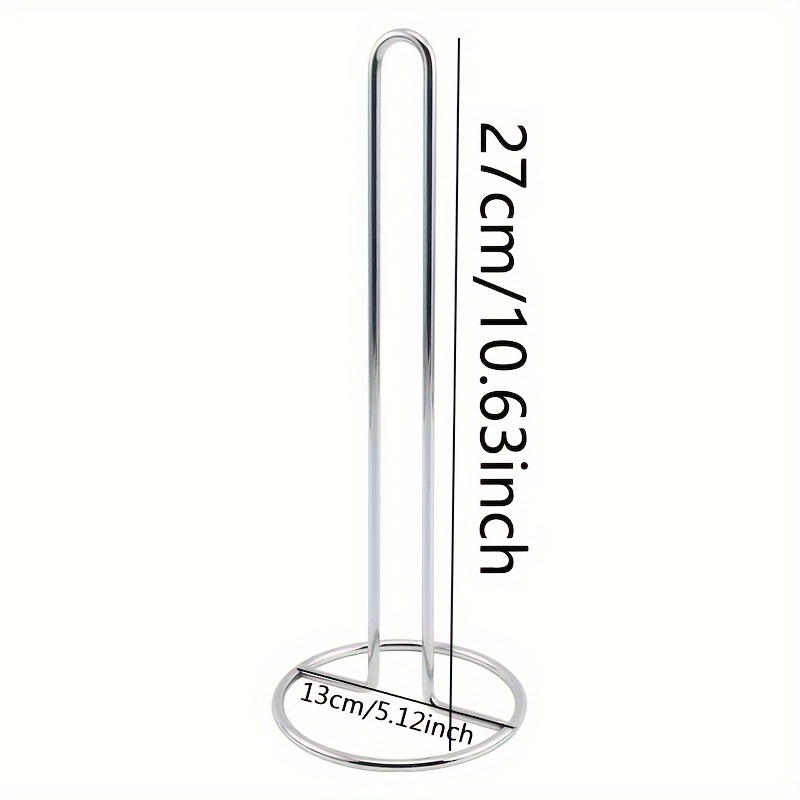 Stainless Steel Paper Towel Holder Wall Mount Rustproof Kitchen Roll Dispenser Rack