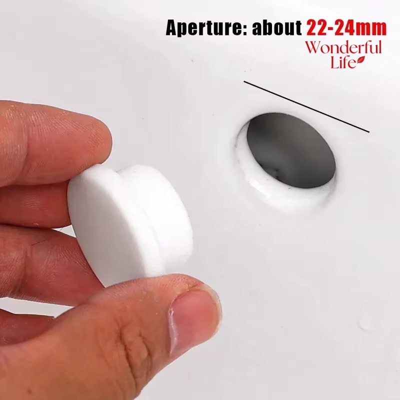 Universal Sink Overflow Cover Plug Leak Proof Sink Overflow Cover For Bathroom Kitchen Tub 1