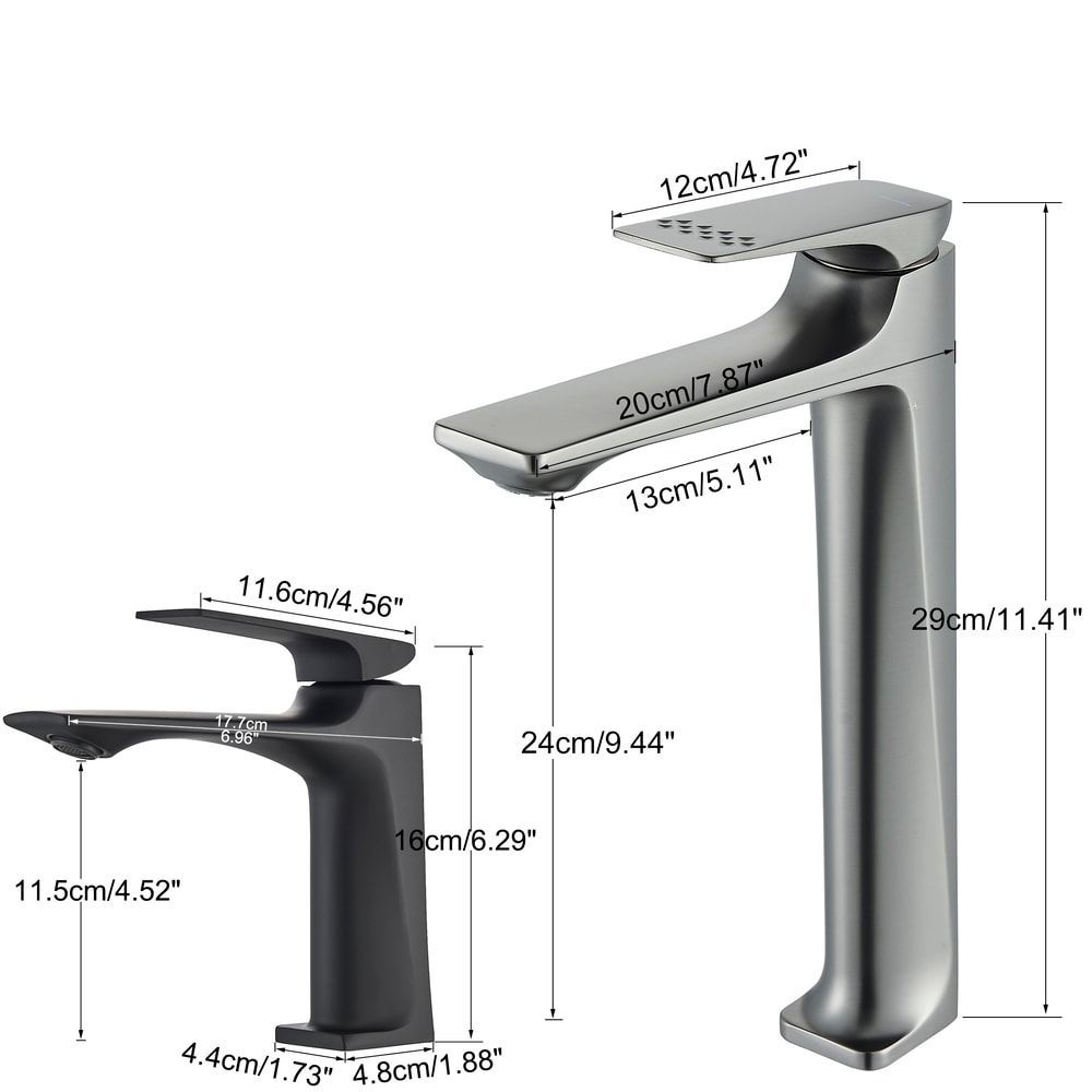 Modern Bathroom Sink Faucet Single Lever Deck Mounted Mixer Tap In Matte Gold Finishes 1