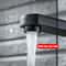 Matte Black Bathroom Faucet Hot Cold Mixer Tap Square Deck Mounted Basin Faucet 2
